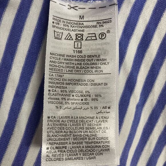 OLD‎ NAVY Women’s Blue & White striped Nautical shift  Dress Size Medium - Picture 7 of 7